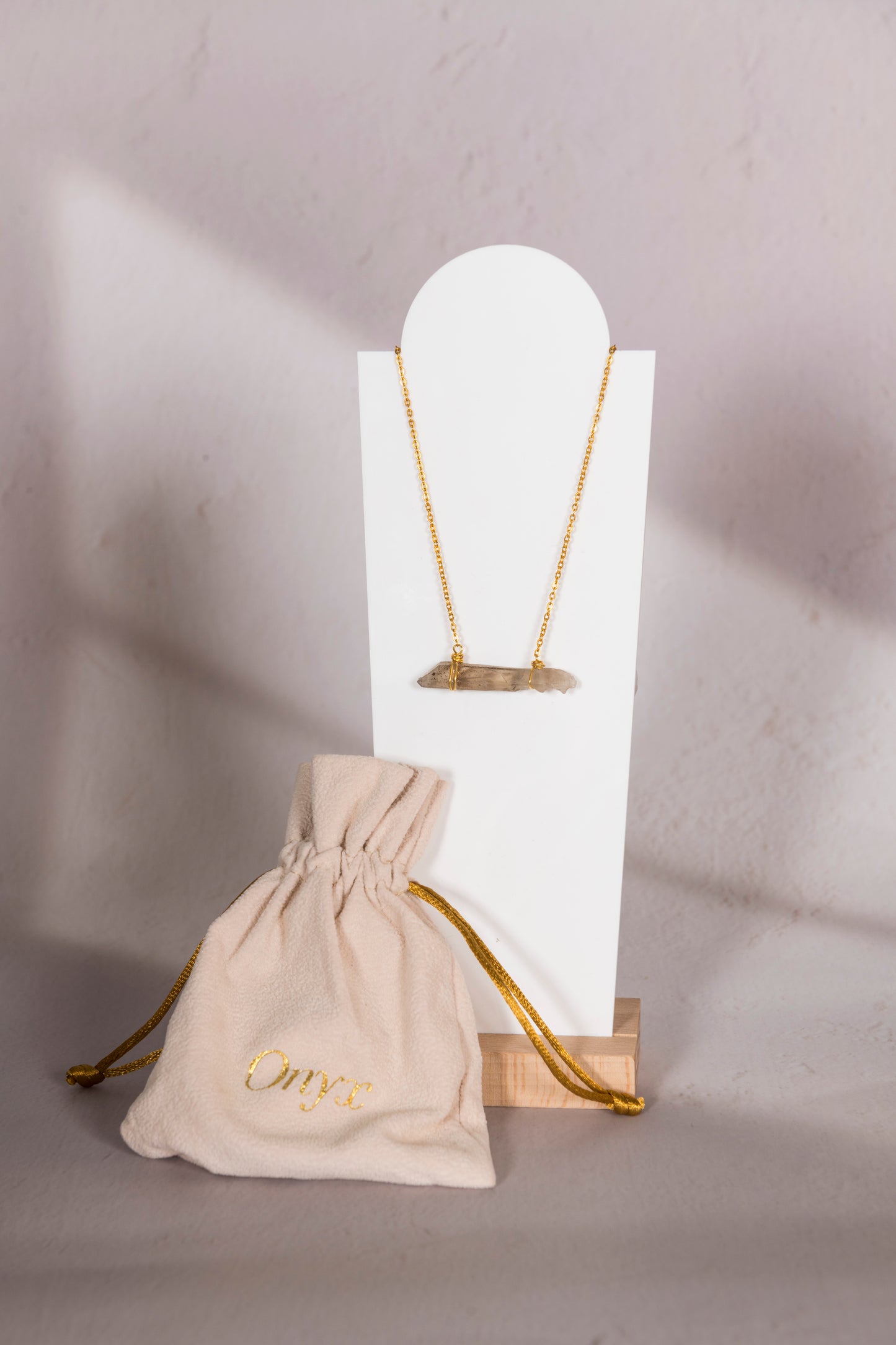 Collier en Pierre horizontal/vertical