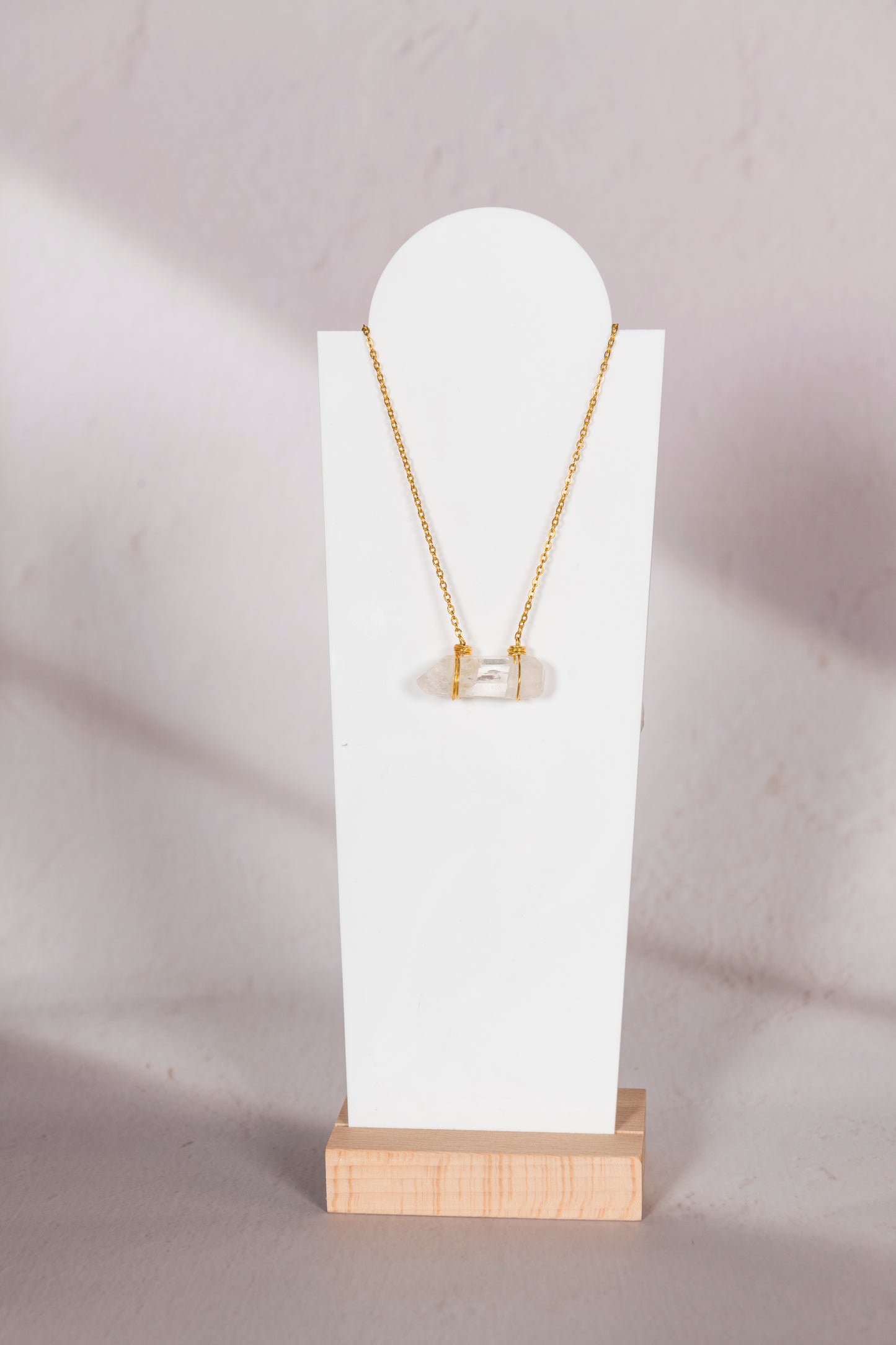 Collier en Pierre horizontal/vertical