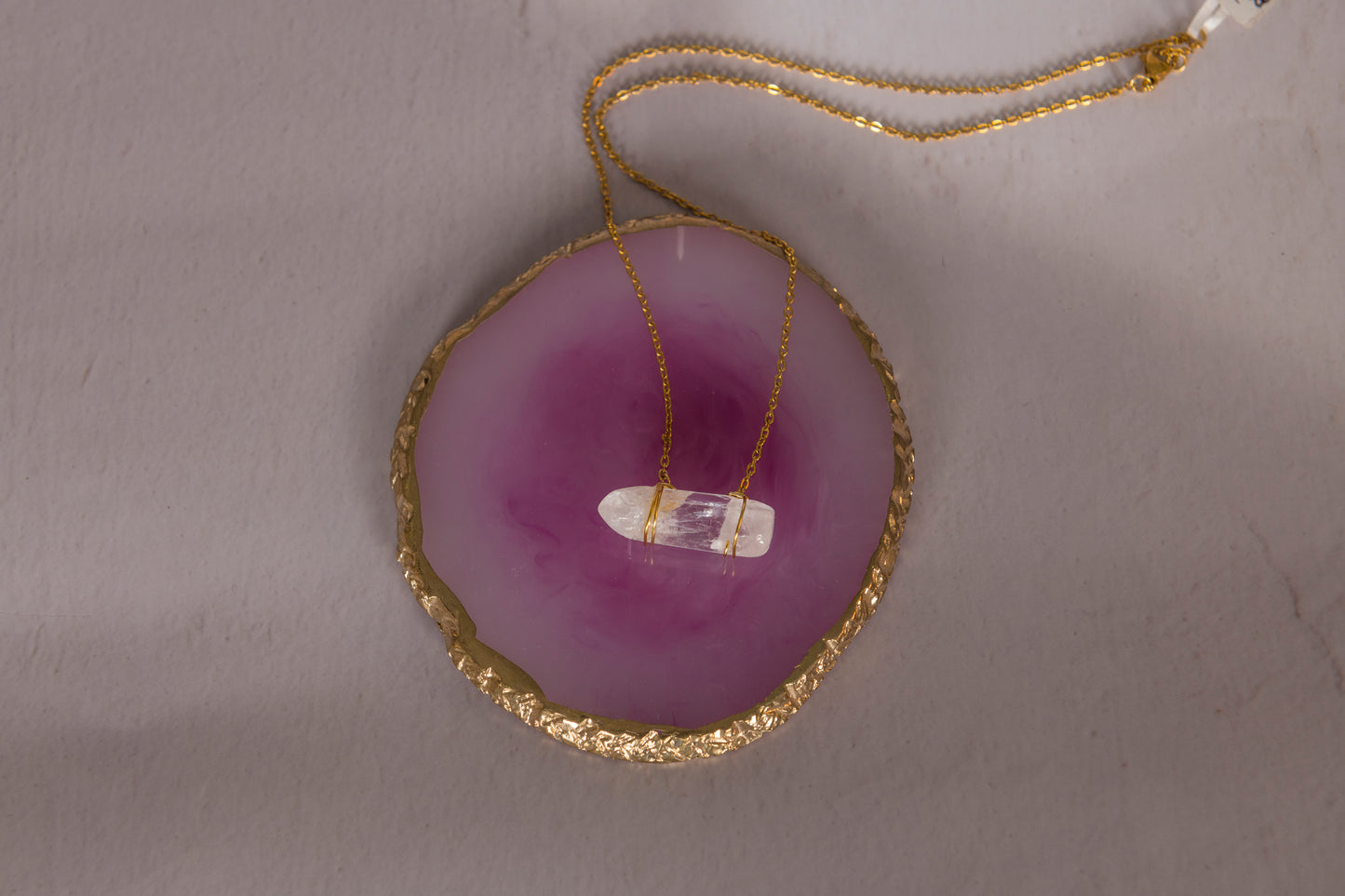 Collier en Pierre horizontal/vertical