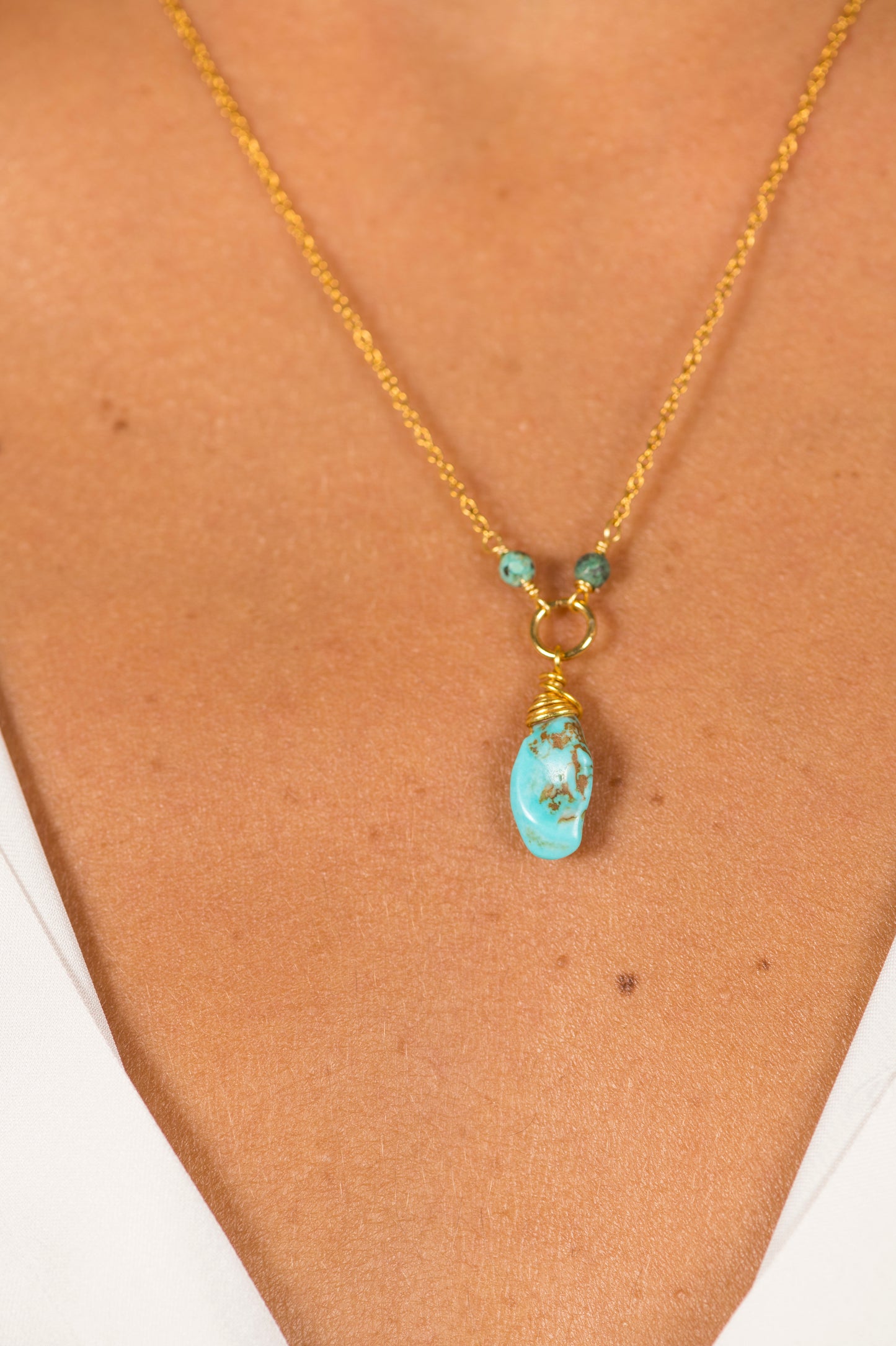 Collier Pierre et perles