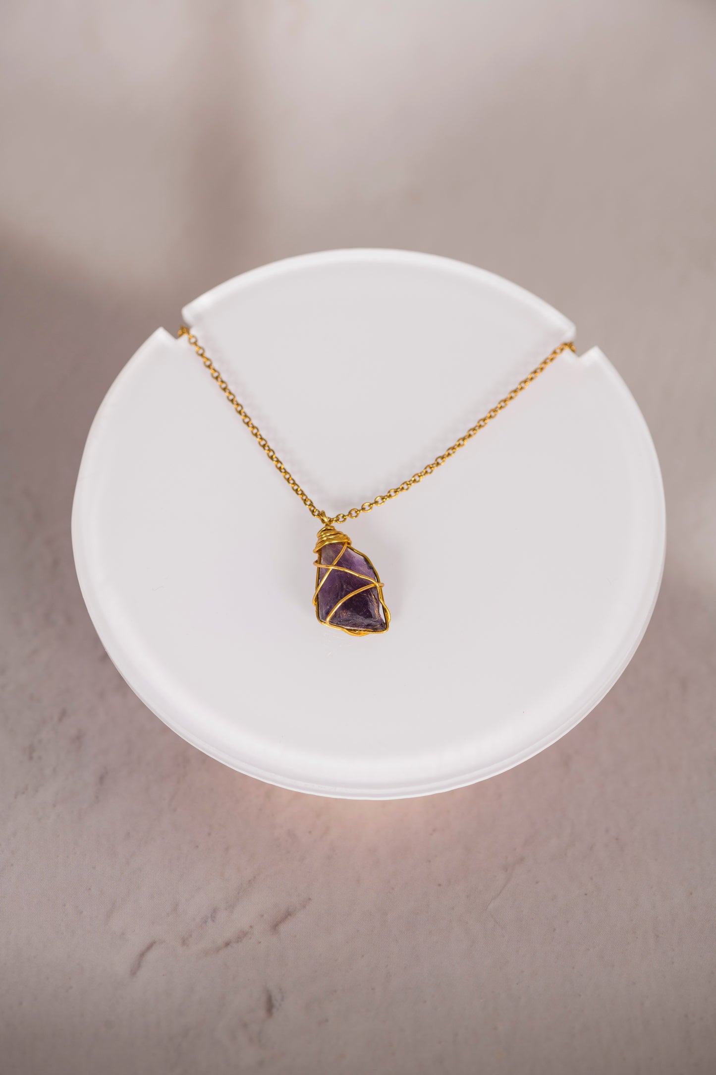 Collier fin en Pierre