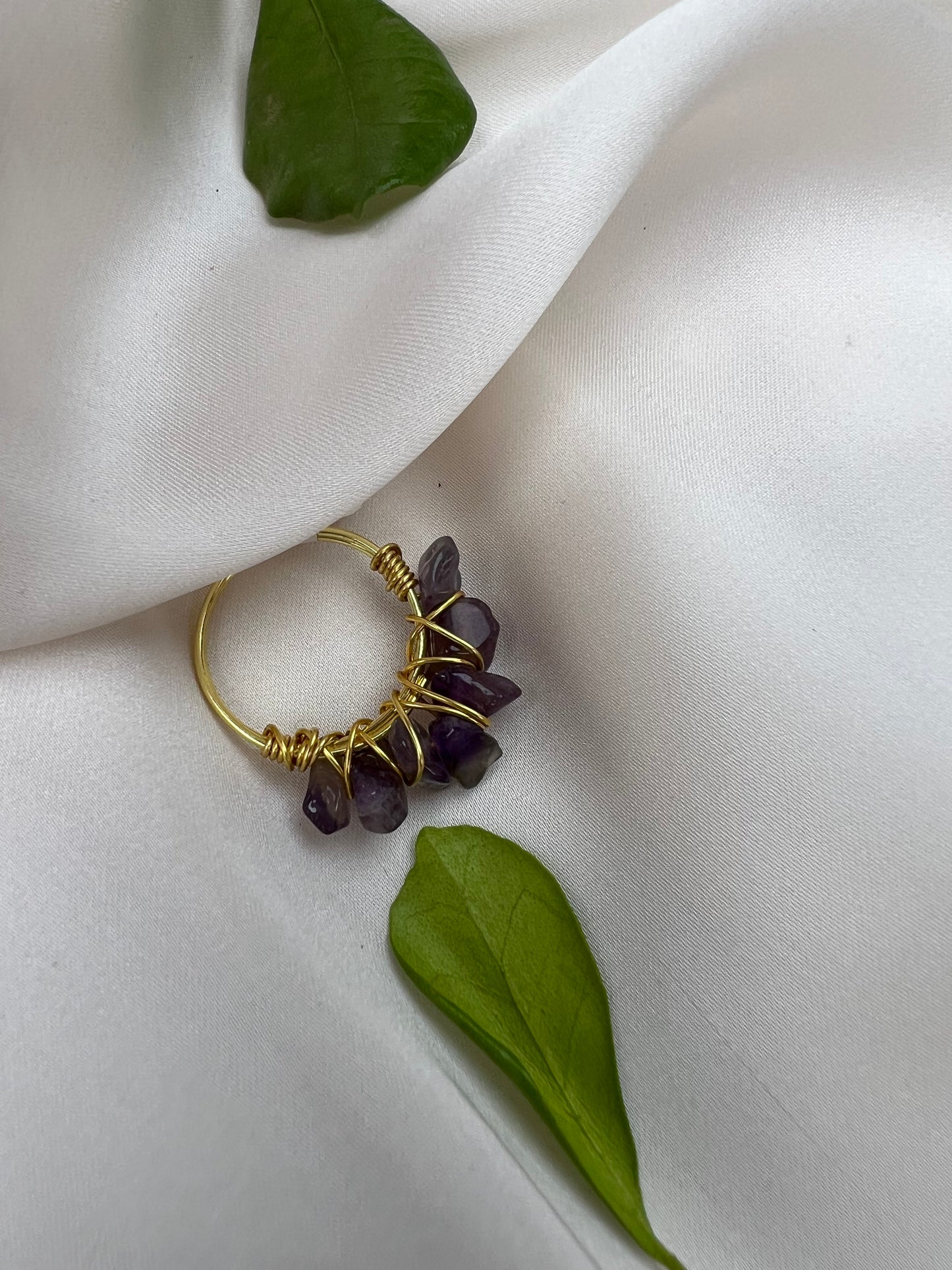 Bague sertie de pierres