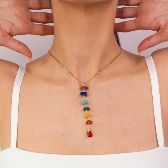 Collier 7 Chakra Vertical