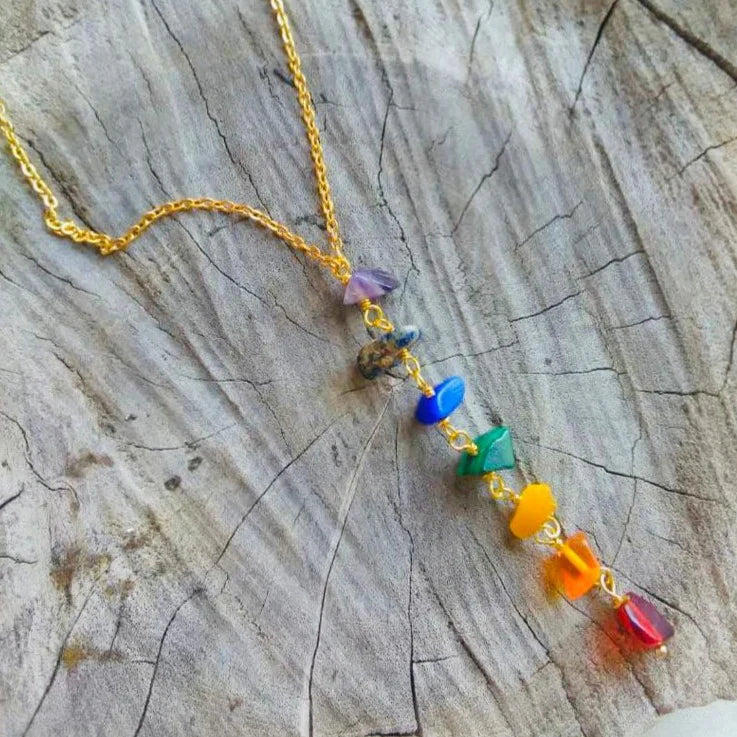 Collier 7 Chakra Vertical